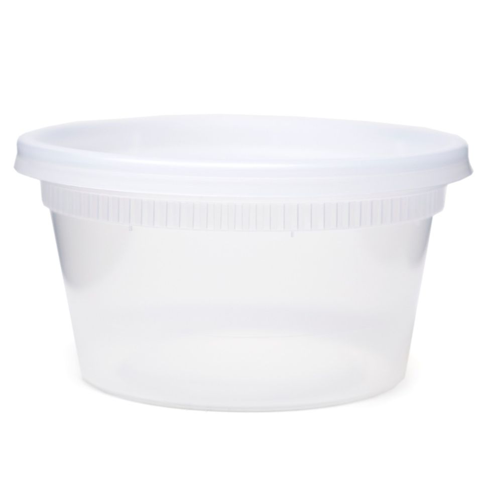 12 oz Deli Combo Container (240 Packs, 12oz Plastic Containers W Lids)