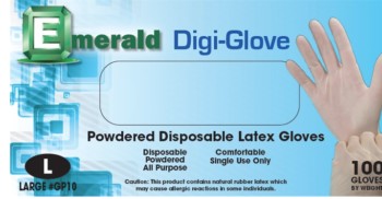 Digi-Glove Powdered Latex Gloves – 4 Mil [S,M,L,&XL]