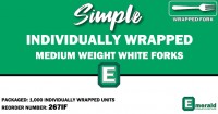 Individually Wrapped – Medium Weight White 2.5gm