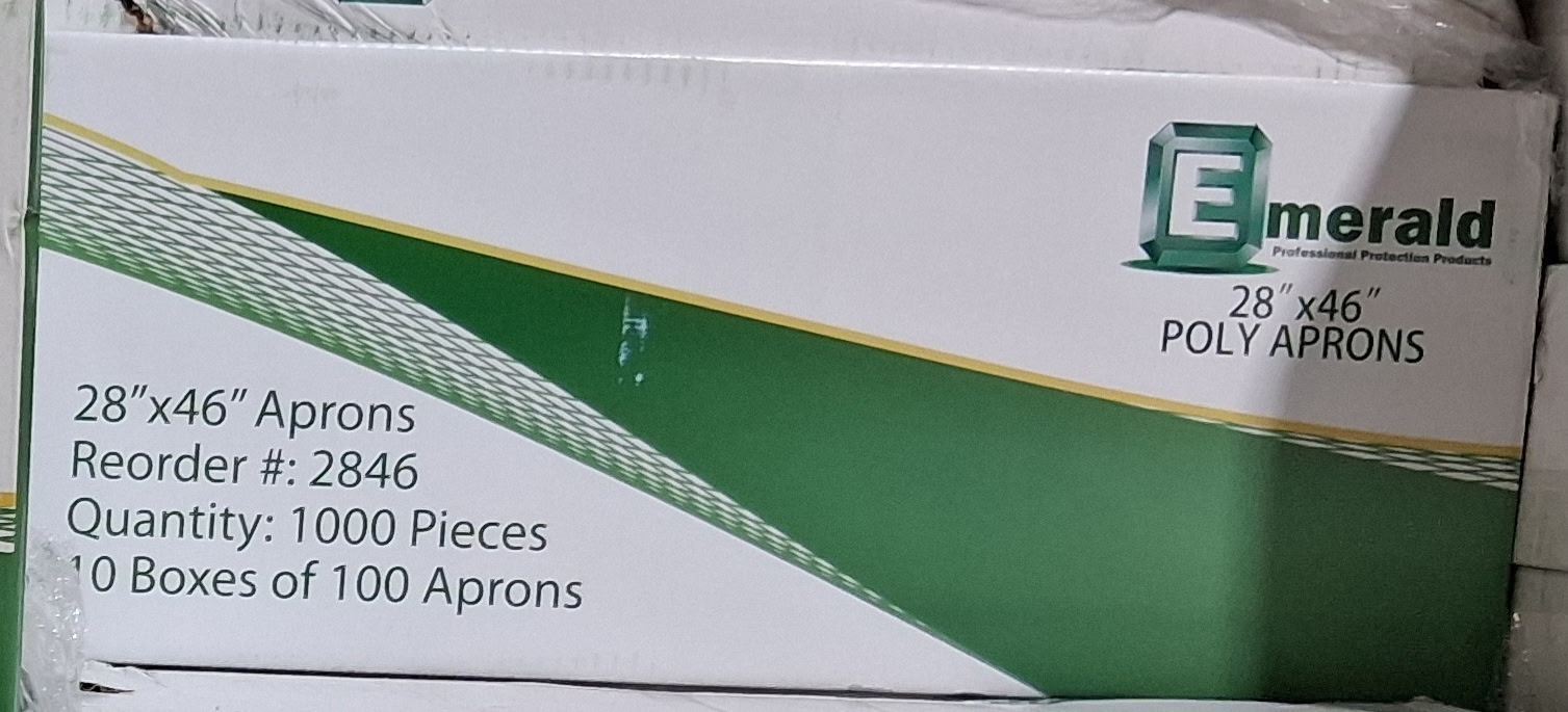 Disposable Polyethylene Aprons (28"x46" Aprons)