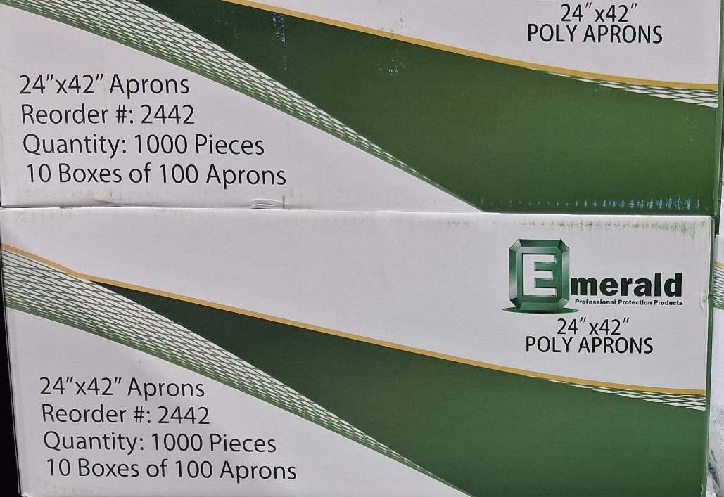 Disposable Polyethylene Aprons (24"x42" Aprons)