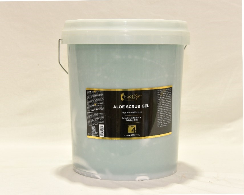 Foot Spa Aloe Cleansing Scrub Gel 5 Gallon