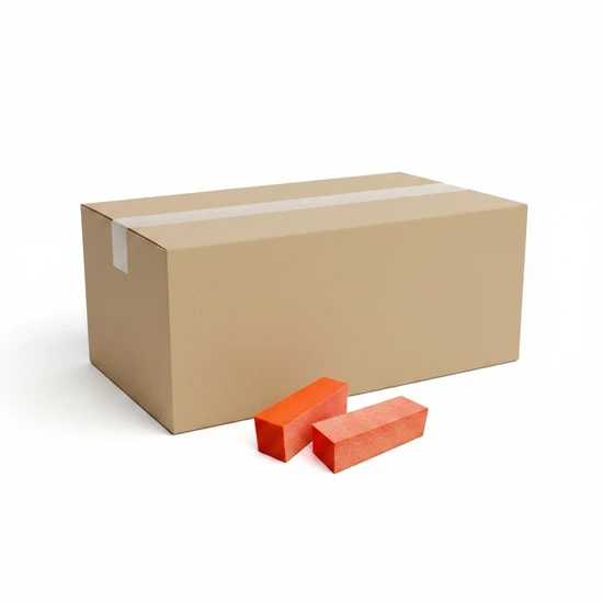 3 Sided Nail Buffer Orange