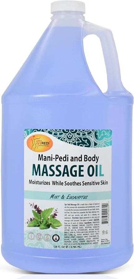 SpaRedi Mint Eucalyptus Massage Oil 1 Gallon